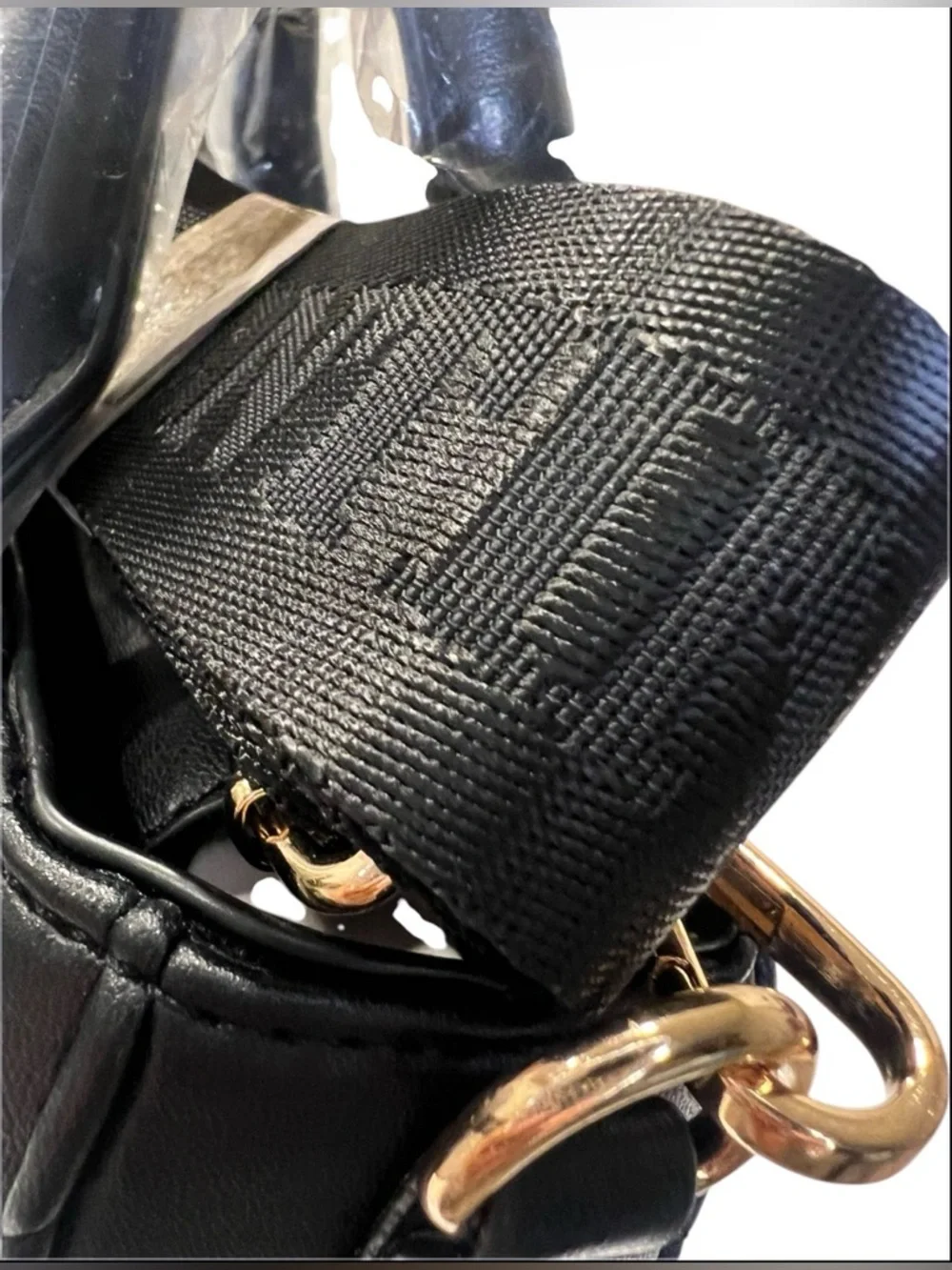 Valentino Orlandi Quilted Vegan Leather Satchel with Black w/Gold Hardware NWT - Picture 5 of 5